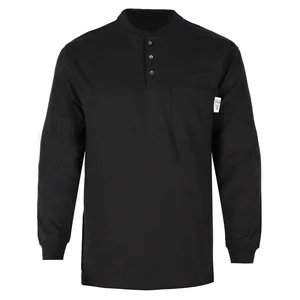 NFPA2112 Certified Flame Retardant Knitted Work Shirt Offering CAT II protection and All Day comfort for Industrial Use