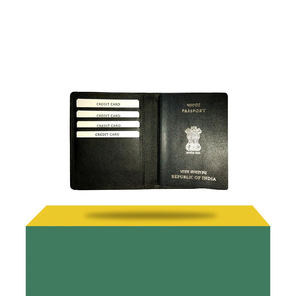 Купите новейший ассортимент кожаных обложек для паспорта и держателей вакцины из Индии