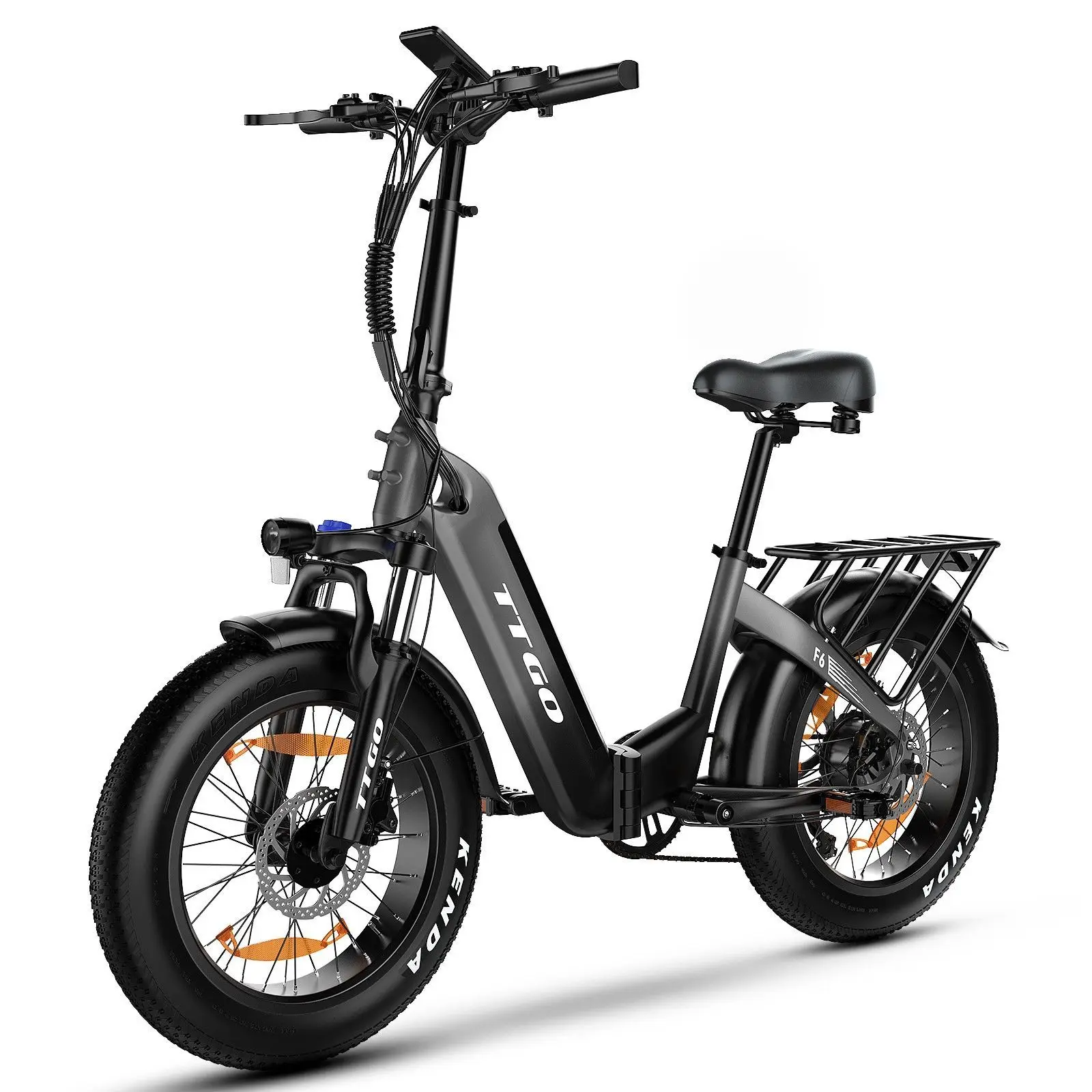 TTGO F6 Faltbares E-Bike, 250 W 45 N.M Motor, 25 Ah große Batterie