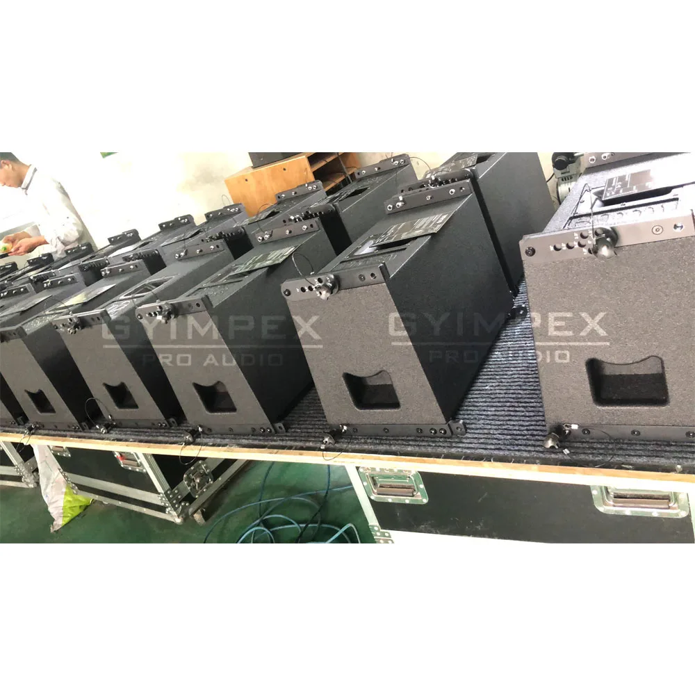 Speaker Cabinet Component Single 12 Inch Two Way Line Array Speaker Passive Black Color Line Array Loudspeaker