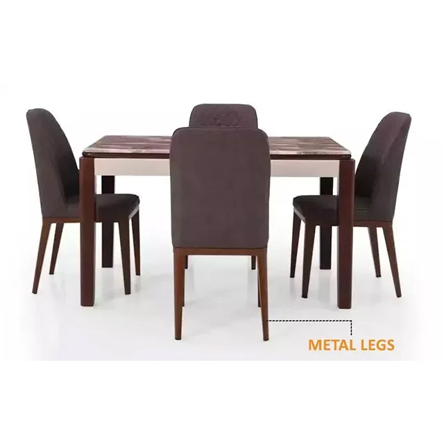 Royaloak Naples Italian Marble 4 Seater Dining Table Set Buy Italian