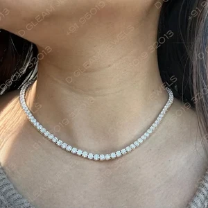 20 Carat Diamond Necklace, Ladies diamond tennis necklace, 20 carat Diamond tennis necklace