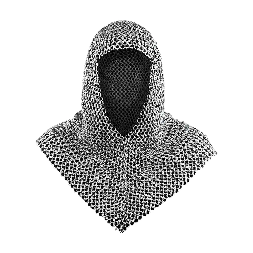 Индивидуальный дизайн, круглые заклепанные кольца для кольчуга, оригинальное индийское производство, с заклепками из железной стали, с плоским узором, для одежды