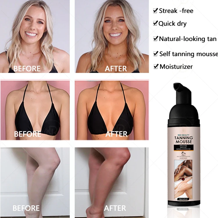 Индивидуальная фирменная белая этикетка мгновенный Быстрый солнцезащитный ультратемный спрей для самозагара мусс