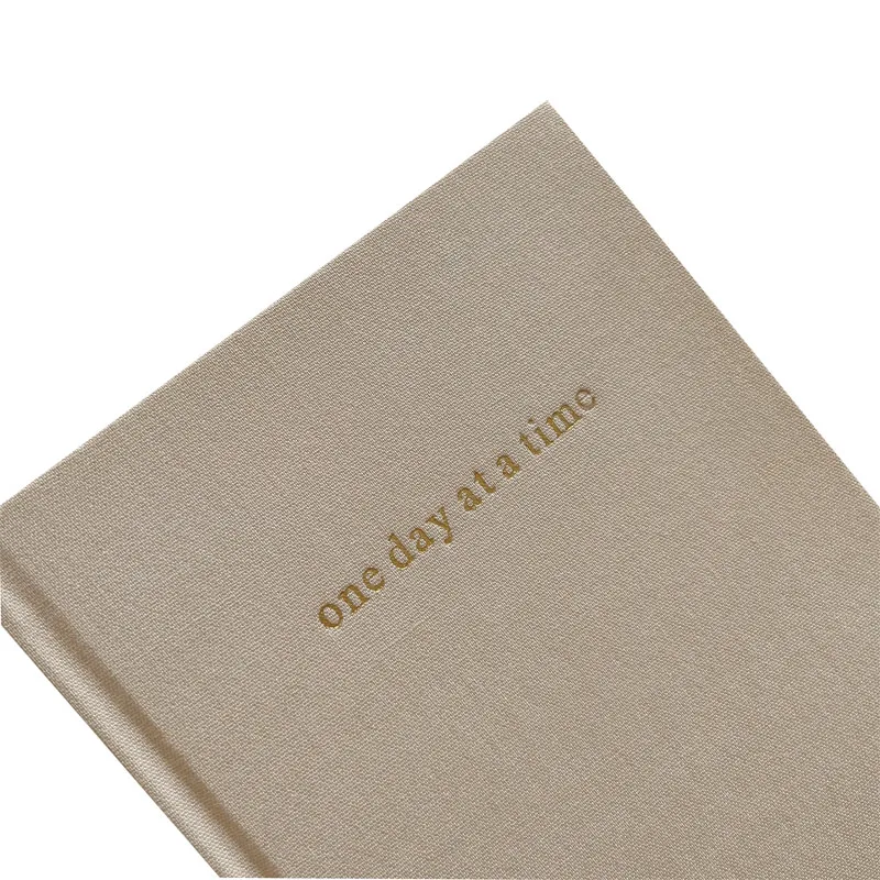 Mass Customization A3 A4 A5 B6 Hot Stamping Debossed logo Linen Notebook Journal Dairy Planner