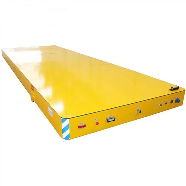 Battery Operated Motorized Electric Trackless Platform Production Line Billet Trolley Mold Transfer Cart