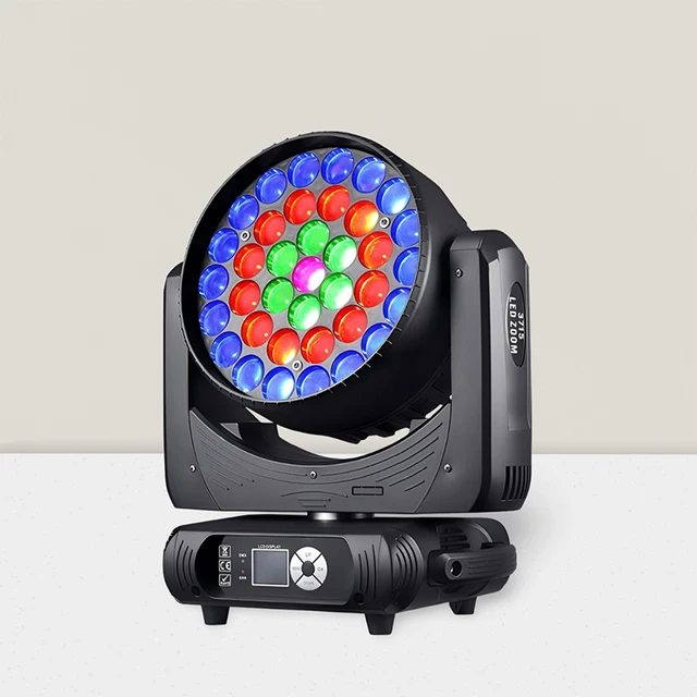 New Arrivals 2025 RGBW Emitting 37x15W Moving Head Wash LED Lights DMX512 Control Mode