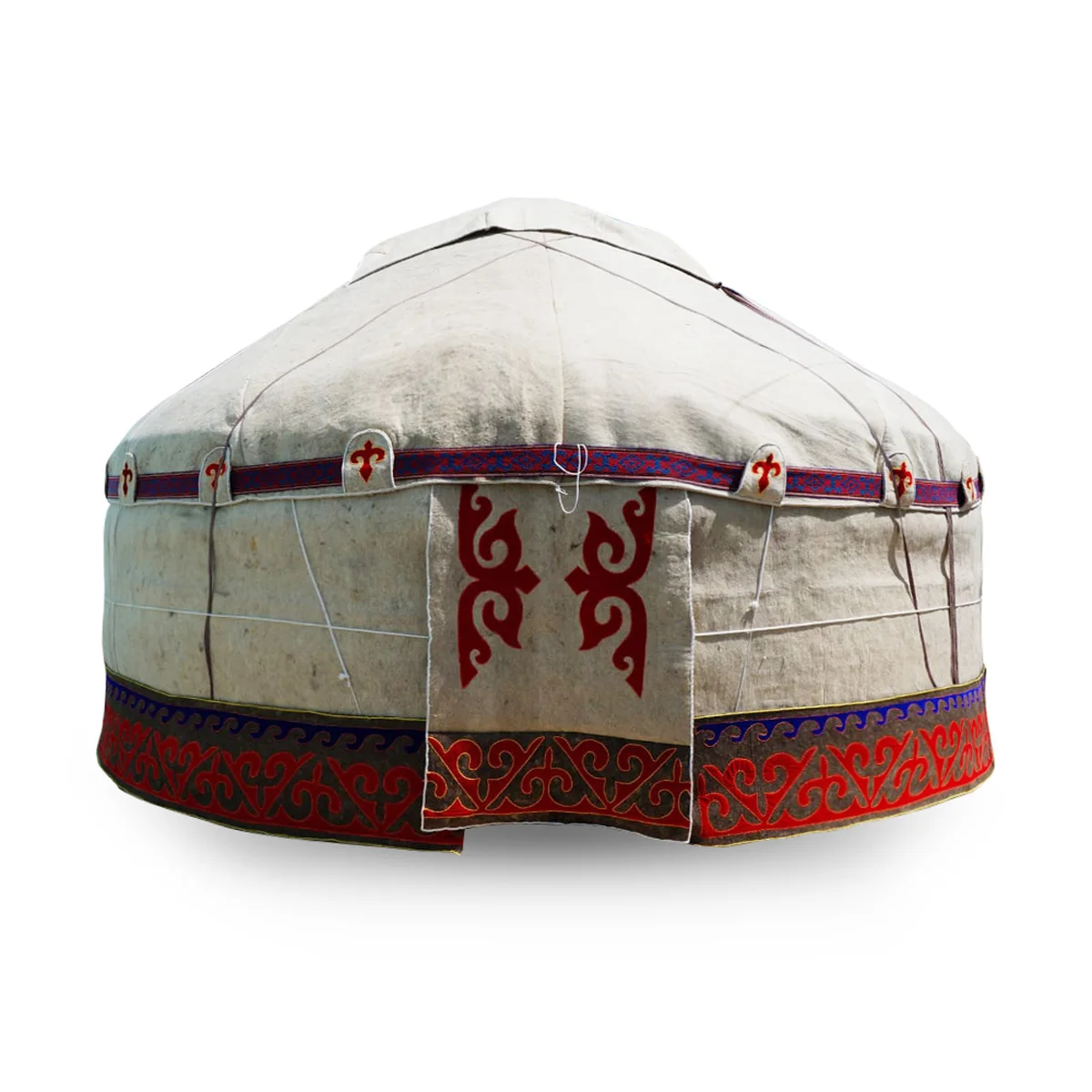 Traditional Wooden Yurt Diameter 8 Meters Made Of Felt Traditional