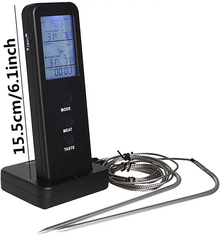 Spot Supply Cross-border Smart Home Wireless Barbecue Fork Kitchen Food Thermometer Probe BBQ Thermometer