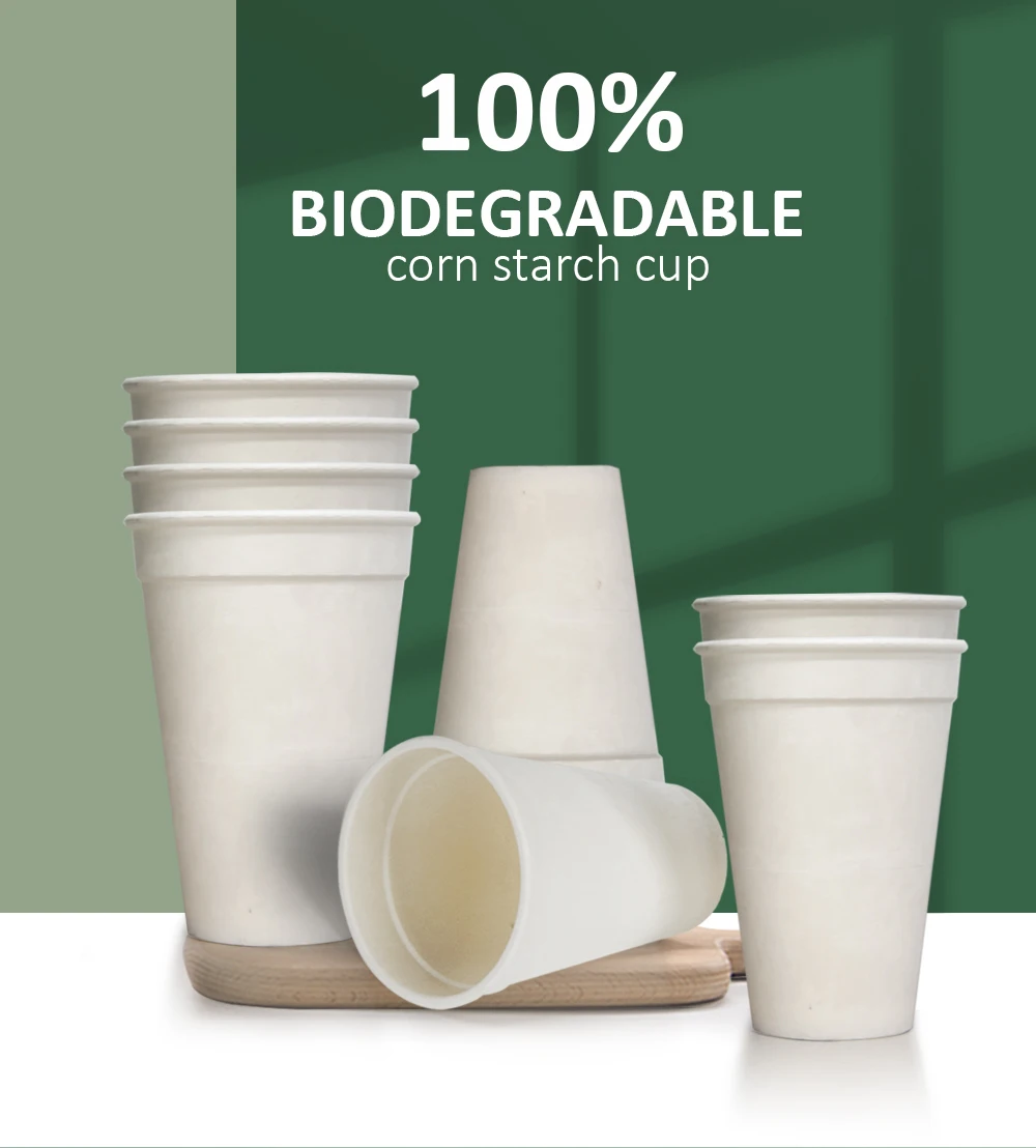 Corn Starch Biodegradable Cups Hot Drink Coffee Disposable Cup 700ml