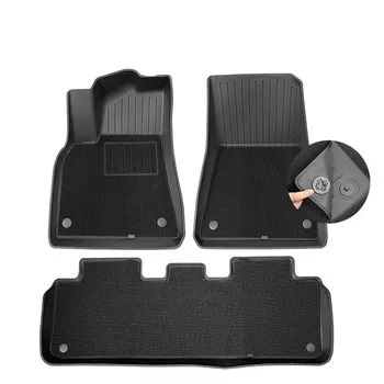 TPE 3D Car Foot Mats for 2023 Tesla Model 3/Y Customized Car Floor Mat for front and rear Trunk Mats