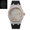 Two tone rose gold&index&silicone strap
