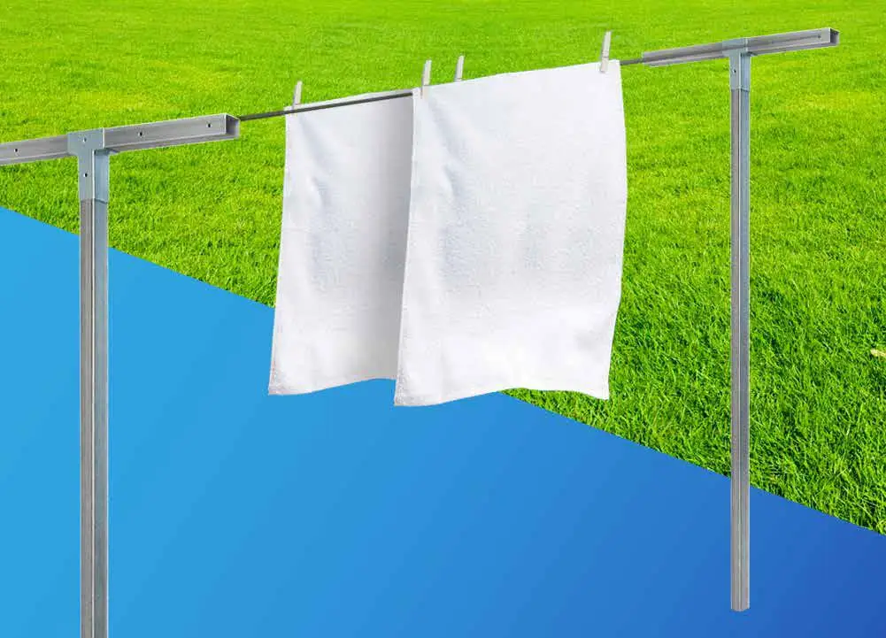 High Quality Square Tube Clothesline Dryer Disassemblable Cement