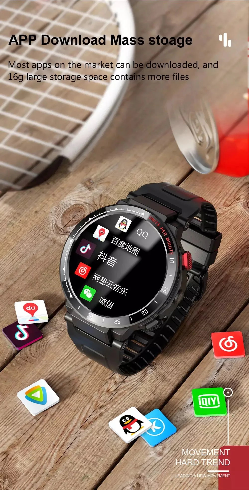 2023 Watchesfactory Smart Watch Z35 Android 7.1 Smart Watch 1gb+16gb 4g