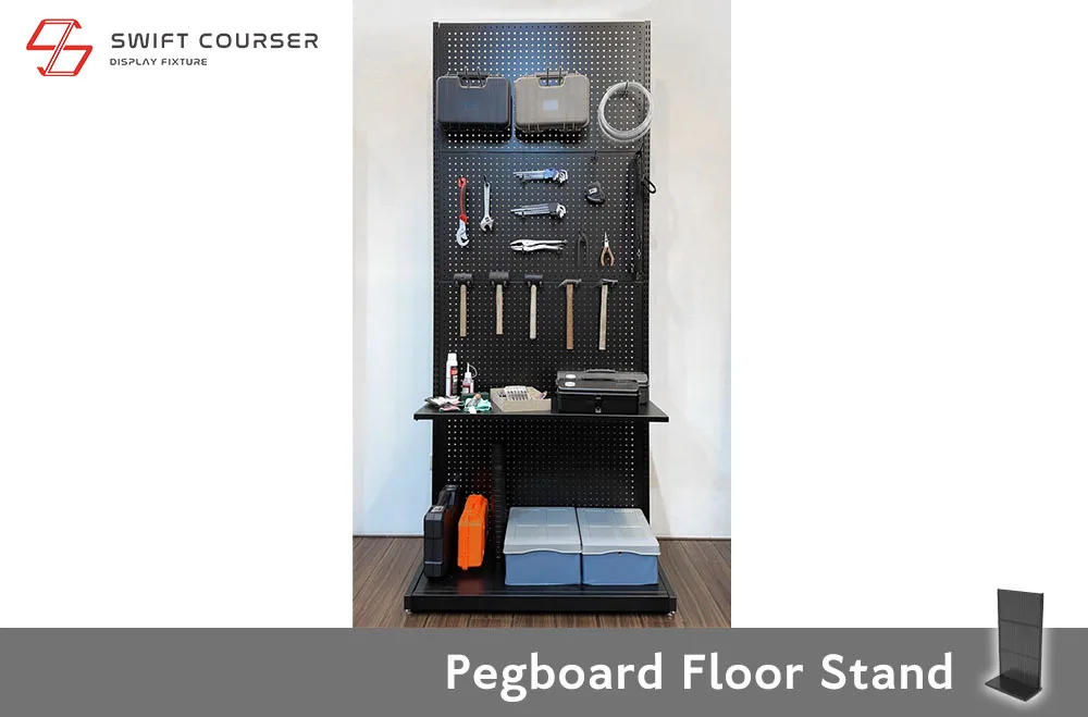 Retail Professional Store White Peg Boards Gun Wall Pegboard Decorating