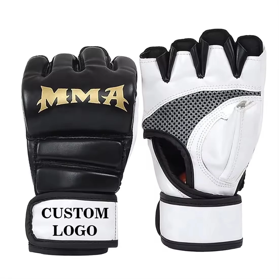 Professional Boxing Equipment MMA Hybrid Leather PU Punching Gloves Fighting Mma