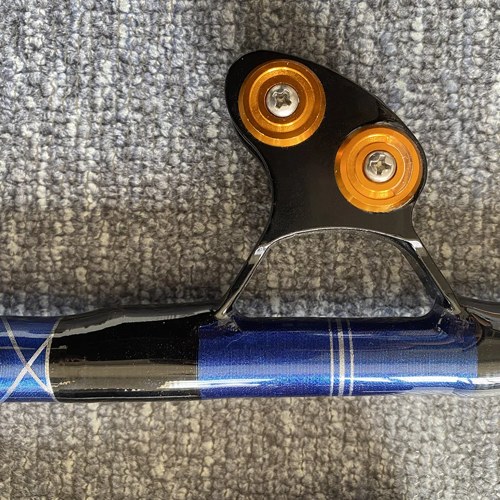 130lb-210lbトローリングロッド回転チップ曲げバット高速グラスボート