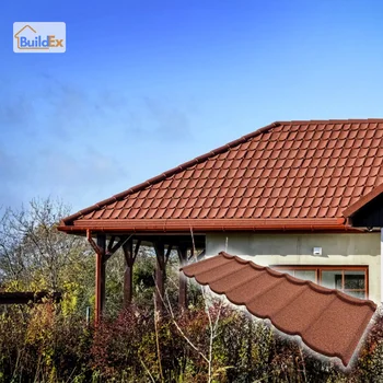 Transform Your Roof into a Masterpiece with China's Construction Materials Stone-Coated Steel Roof Tiles