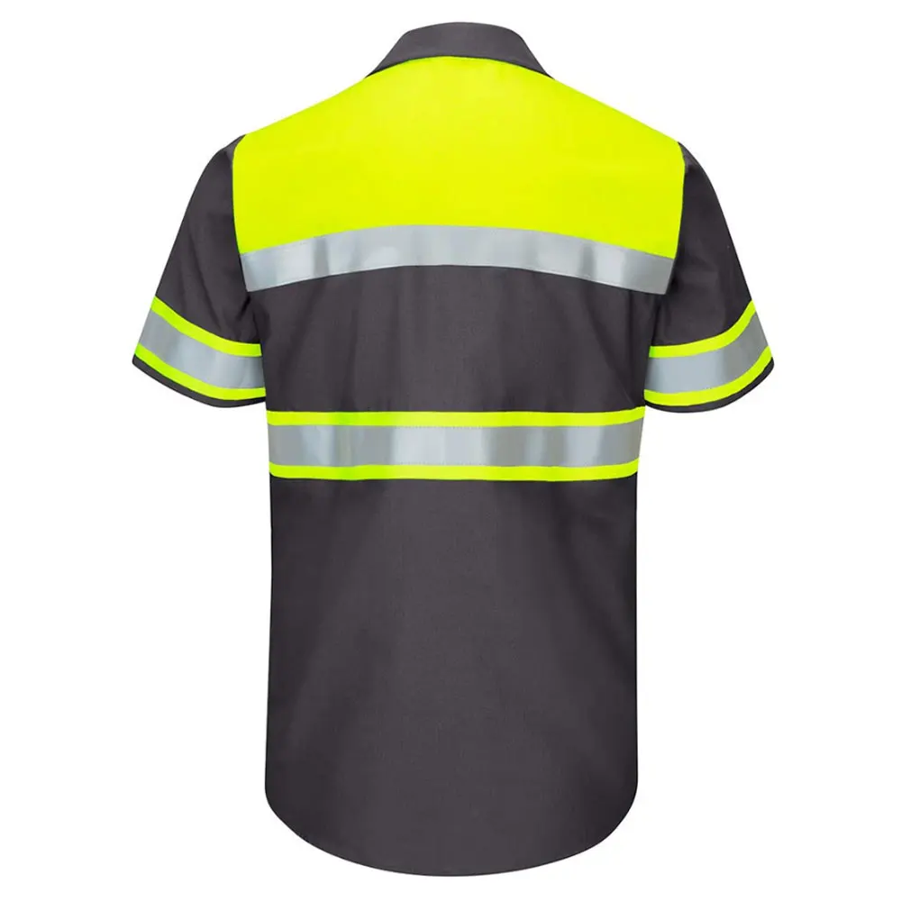 Oem New Safety Workwear Two Tone High Visibility Tshirt Workwear Shirt