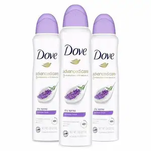 Dov E 12-Pack Herbal Moisturizer Antiperspirant Body Spray 150ml Apple & White Tea Fragrance Roll-On Stick & Balm Deodorant Rose