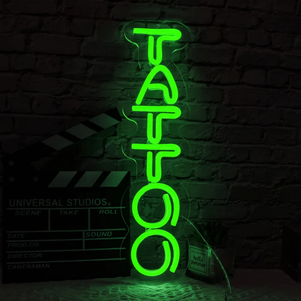 ADV PRO I297-r Neon LED Light Sign - Tattoo Shop Display Bar, Customizable Colors
