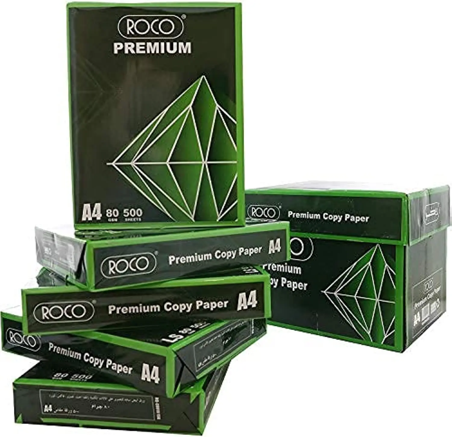 Roco Premium Copy Paper White, A4 80 gsm, per box 5 packs of 500 Sheets/ ROCO Premium A4 papers for sale