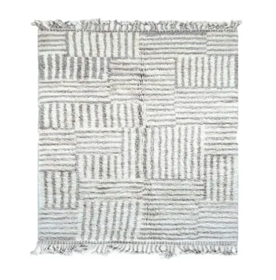 Multi-color 100% Handmade Authentic Moroccan Beni Ourain Rug Carpet , Azilal Rug, Tapis Rugs Living Room Large