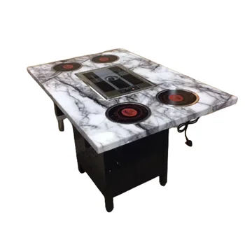 Hot Pot TableCustomized Marble Shabu-shabu And Barbecue 2 in 1 Table
