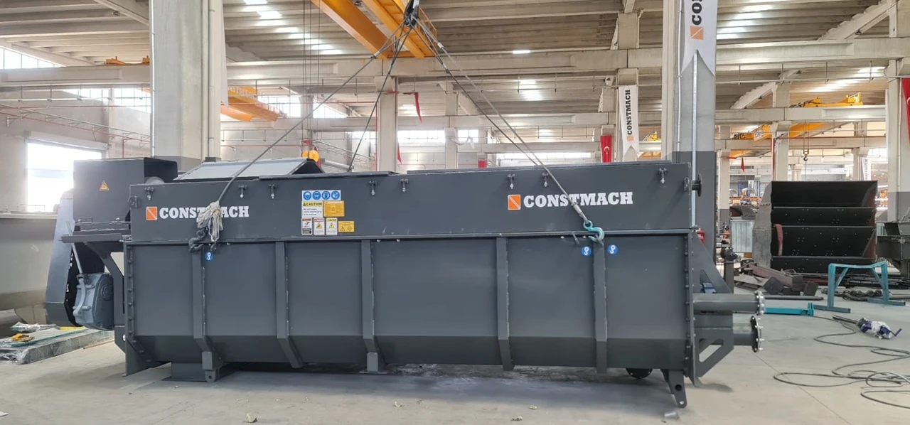 High-Efficiency Industrial Log Washer With Gear and Pump Components Gravel and Sand Washing Machine