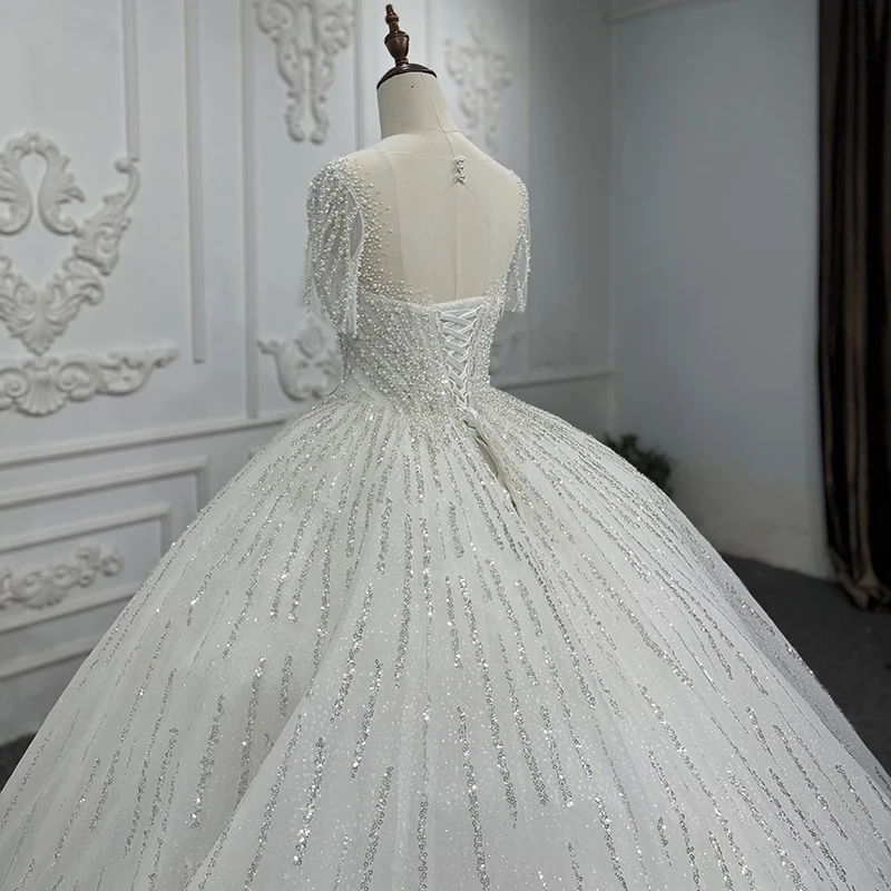 Stillluxury Abito Da Sposa Chiffon E Pizzo - Vita Impero, Manica Lunga, Taglie 6-30 - Foto 2