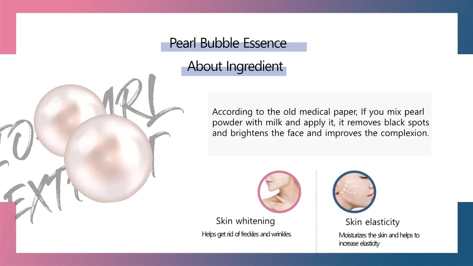 Skinheart Pearl Bubble Skin Care Anti Aging Serum Whitening Anti