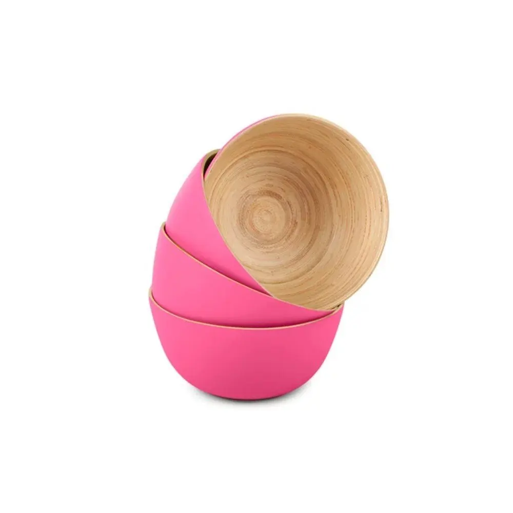 Colorful Bamboo Bowls Small And Big Size Bamboo Salad Bowl Vietnam