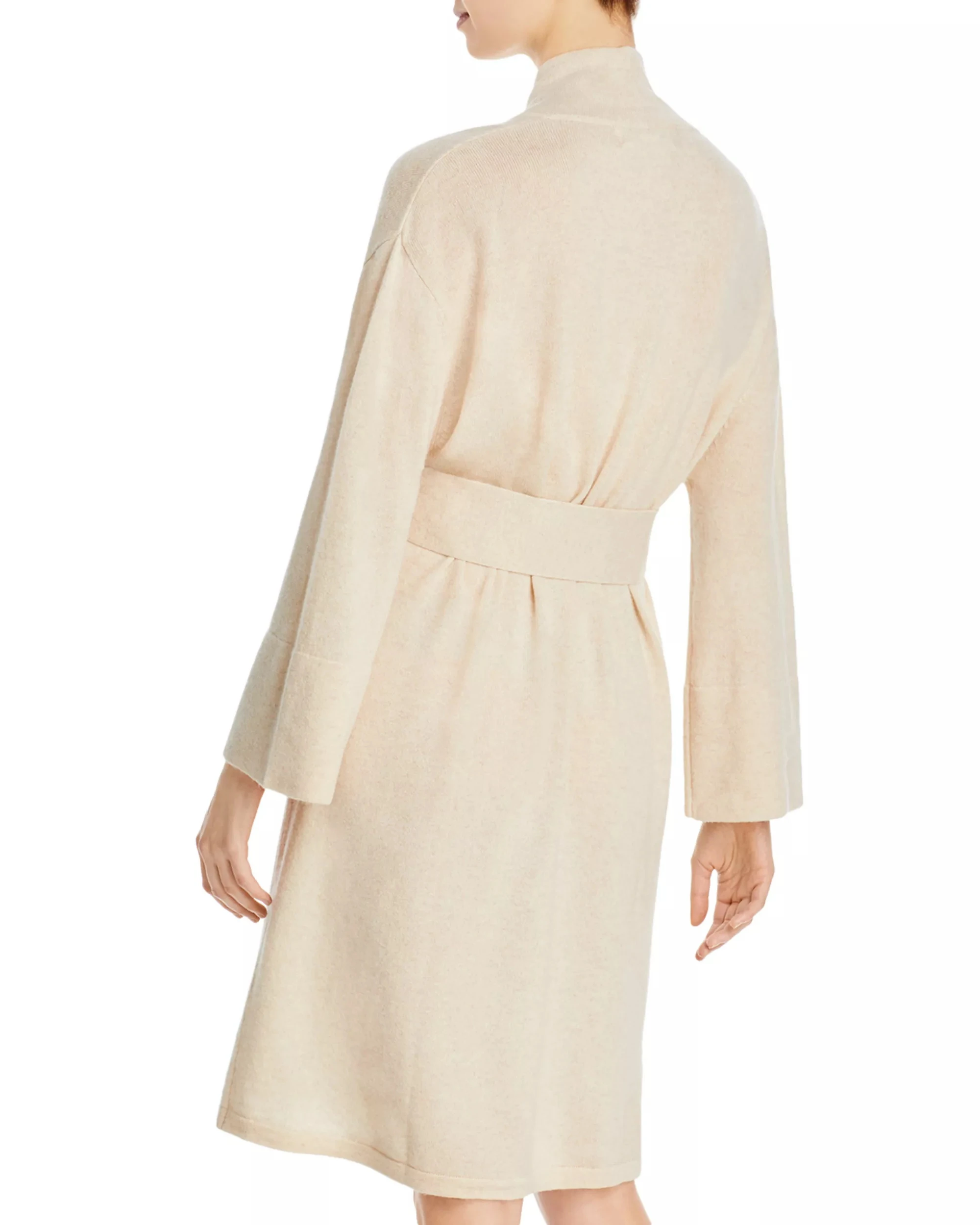 Wholesale Men's Women's Breathable Waffle Bathrobes Romantic Soft Sleepwear for Autumn Winter Plain Front Woolen V-neck Hotel