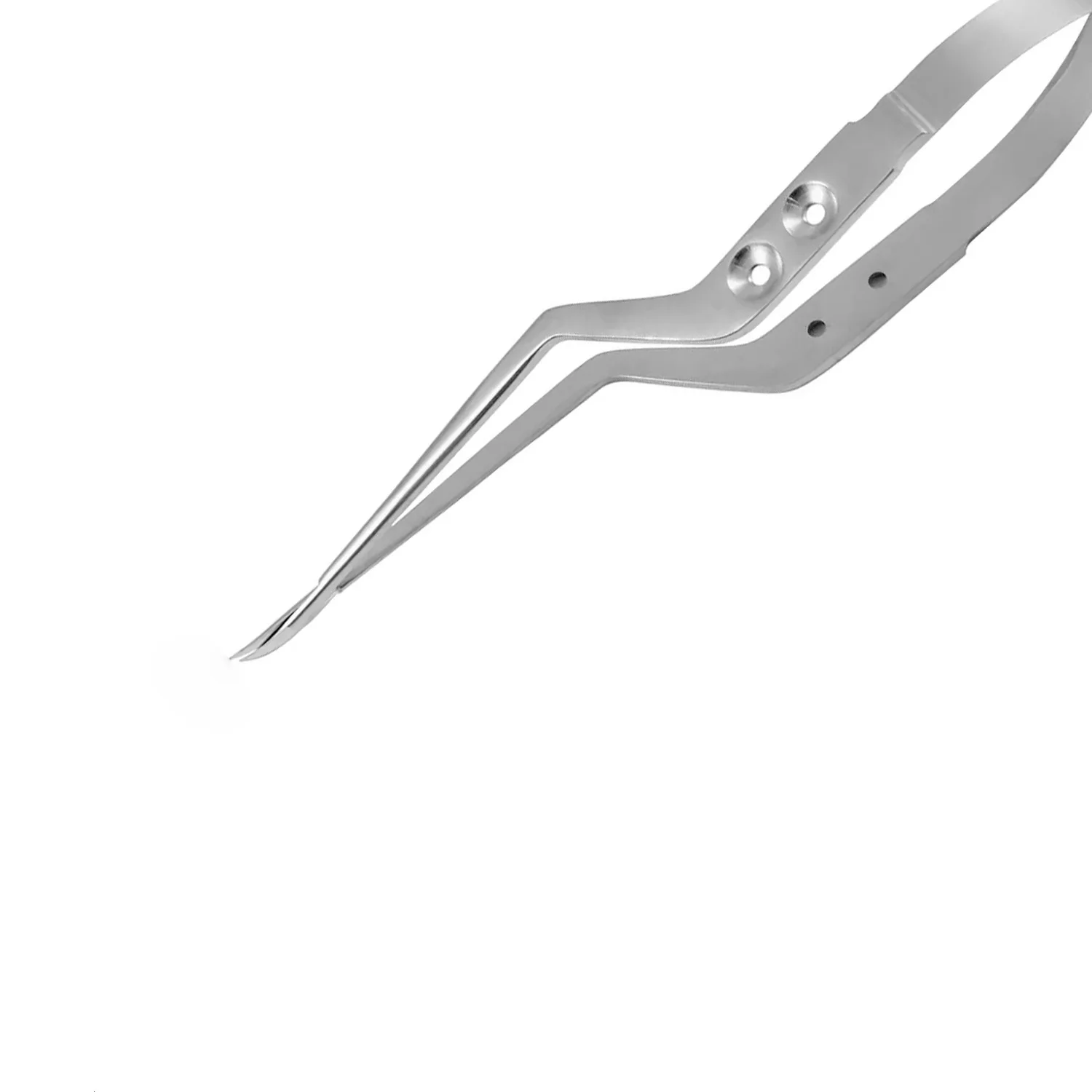 High Quality YASARGIL Micro Scissors for Clinical Use Stainless Steel with Angled Blades Curved Tip Bayonet Forceps