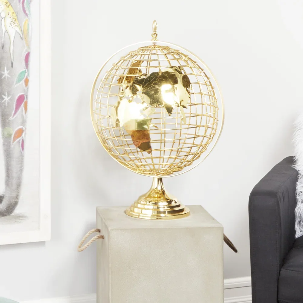 Изготовленный на заказ высококачественный новый дизайн Металлический Глобус декоративный Индия для дома и офиса география украшения