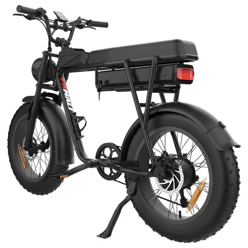 YAMALI FXH-006 Electric Bike 1000W 48v 20AH Rear Hub Motor 9 Speed Aluminum Frame Integrated 60km Range Lithium Battery Black