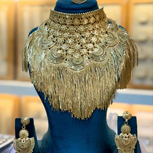 Dubai Vintage Style Red Beaded 24K Gold Plated Copper Fashion Jewelry Set for Weddings Parties Gifts Engagements Anniversaries