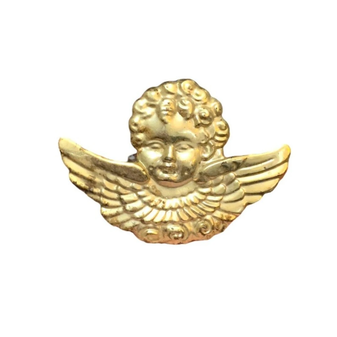 Latest Designs Buy in Very Low Price & MOQ Vintage Angel Head with Wings Metal Napkin Ring Made of Brass for Wedding Party Use