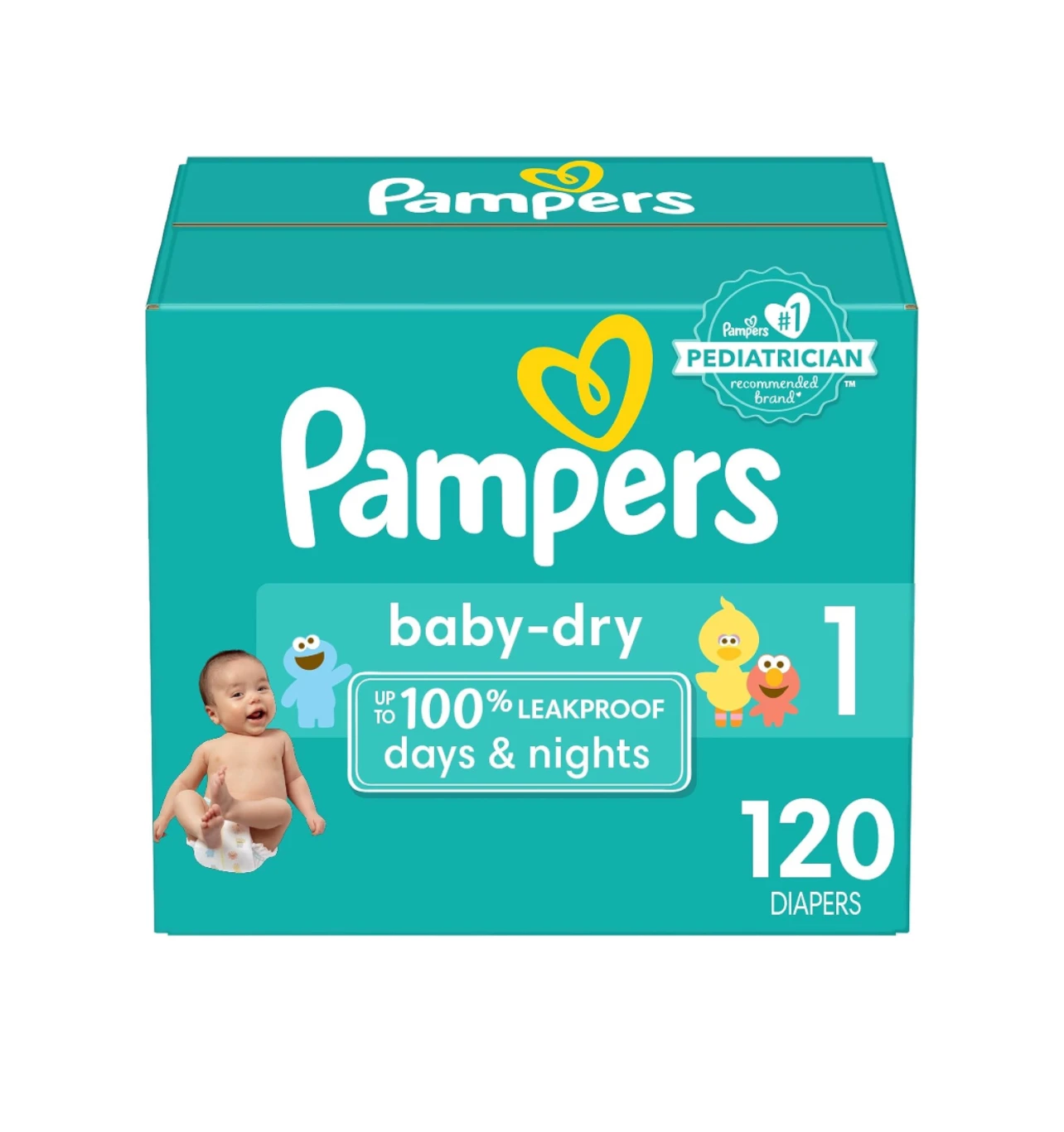 Pampers Baby Dry Diapers Size 1 120 Count Wholesale Disposable Xl ...