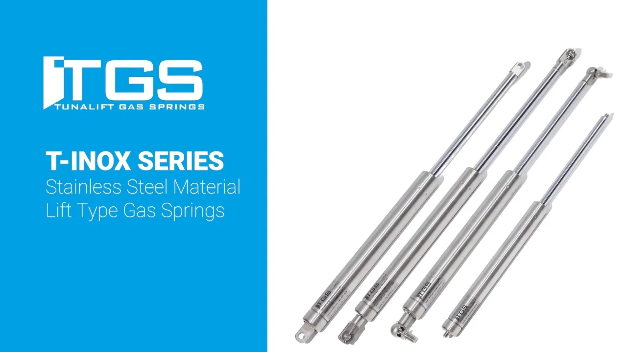 Stainless Steel Gas Spring For Marine Application Inox Lift With