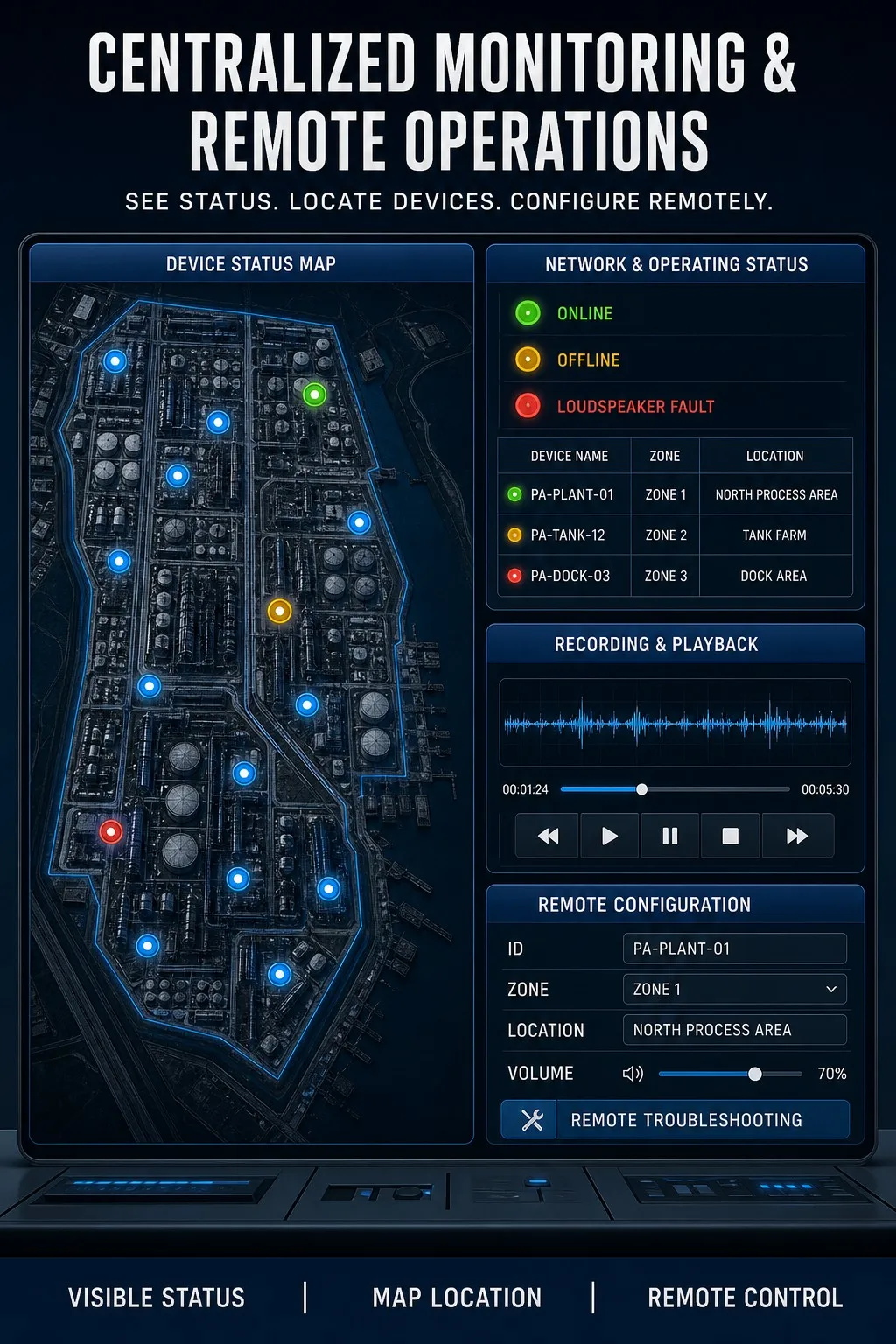 Centralized Monitoring & Remote Operations