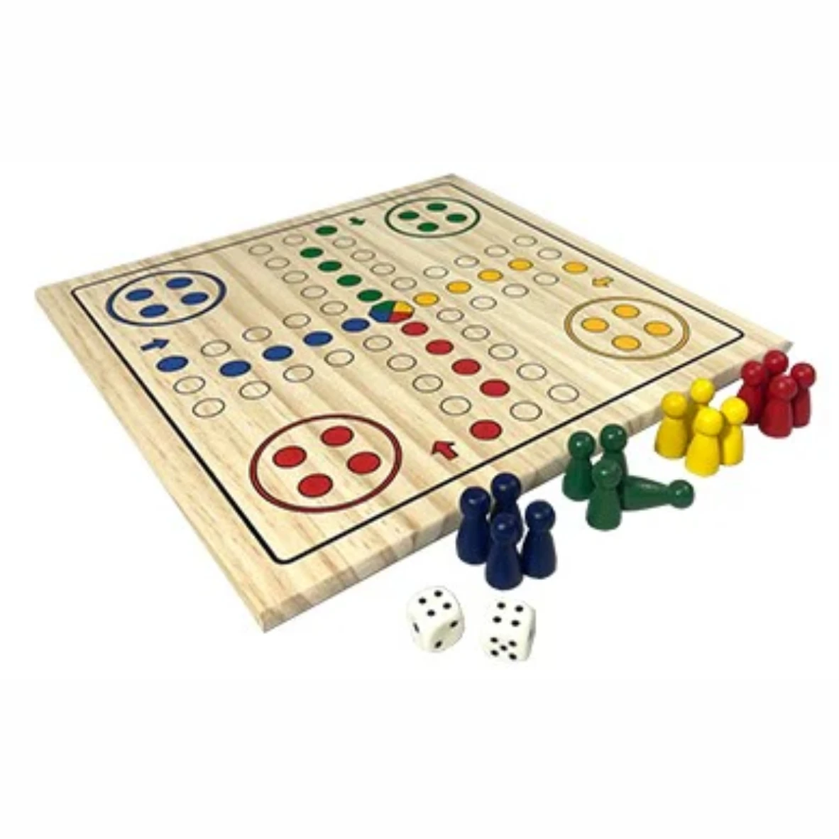 Customizable Large & Small Size Ludo Game High Quality Wooden Lugo Game in Different Colors New Design Wholesale Price