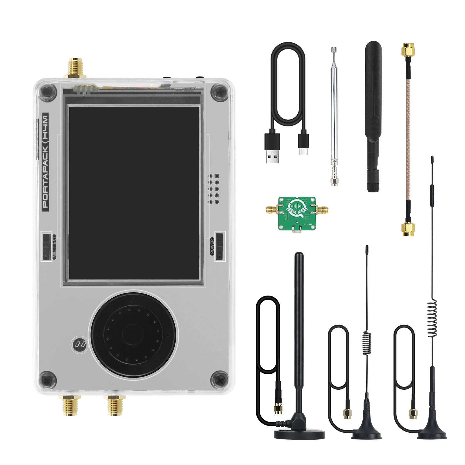 HAMGEEK R10C + H4MS Hackrf One SDR Radio - Max2837 Amplification