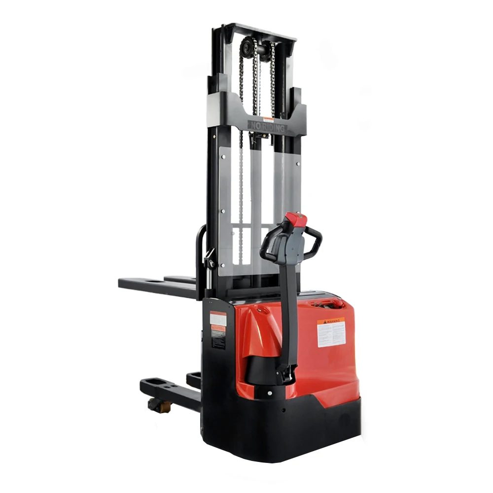 Full Electric Stacker Walkie Electric Pallet Forklift Hydraulic ...