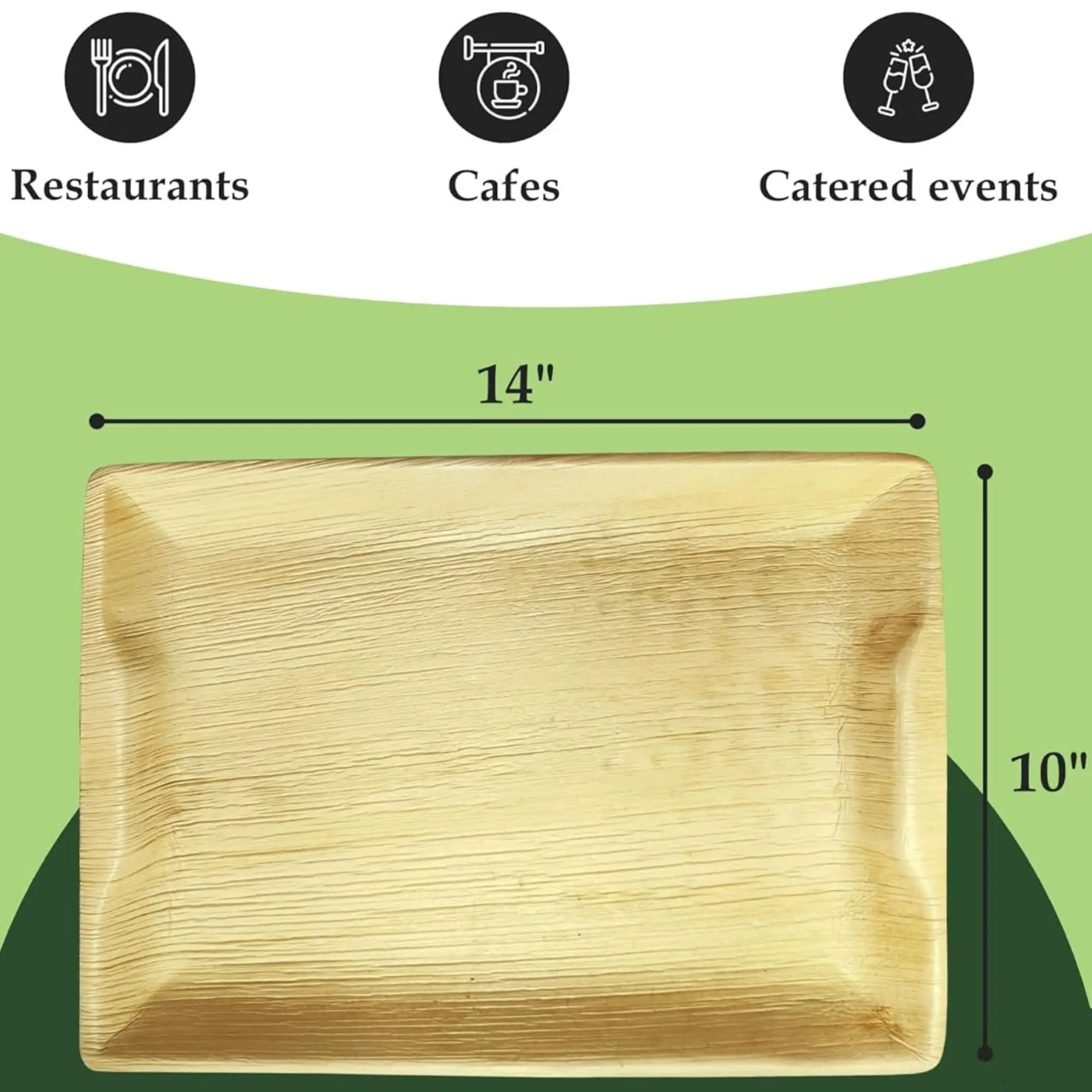 Best Selling Disposable Palm Leaf Serving Platters,Disposable Boards ...