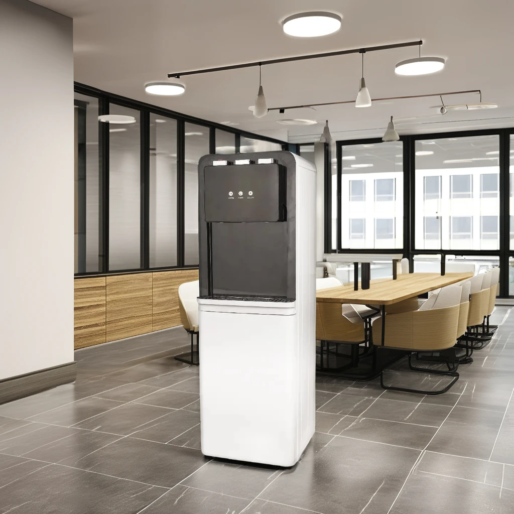 FJ-WD-201A Hot and Cold Water Dispenser with Cabinet, Stainless Steel Tank, Energy Efficient Cooling and Heating