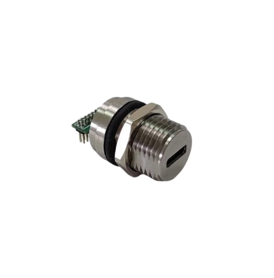 Waterproof USB Type C Panel Mount Connector PG9 Size Sockets to PCB 90 right angle dip type