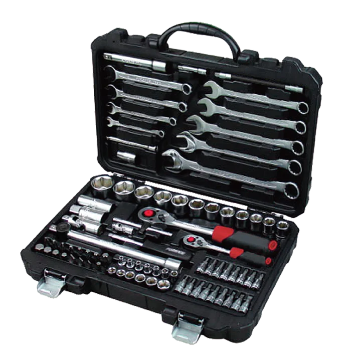 Rio Tool Germany Quality Mechnic Tools 82 Pcs 1/4 & 1/2 Drive Tool Set ...