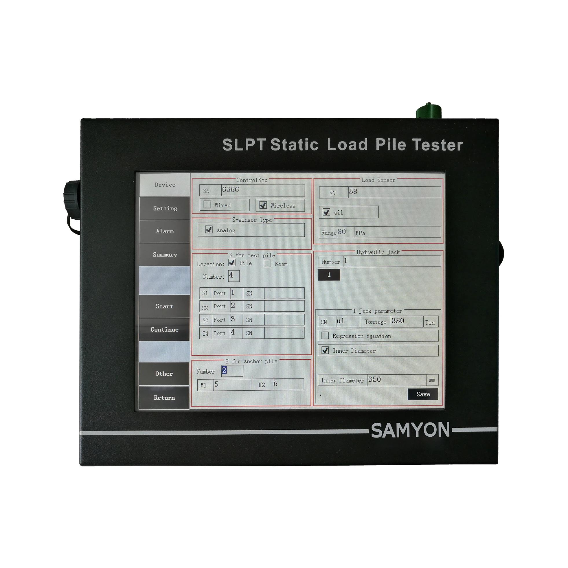 SLPT WIFI Static Loading Pile Tester Static Load Testing