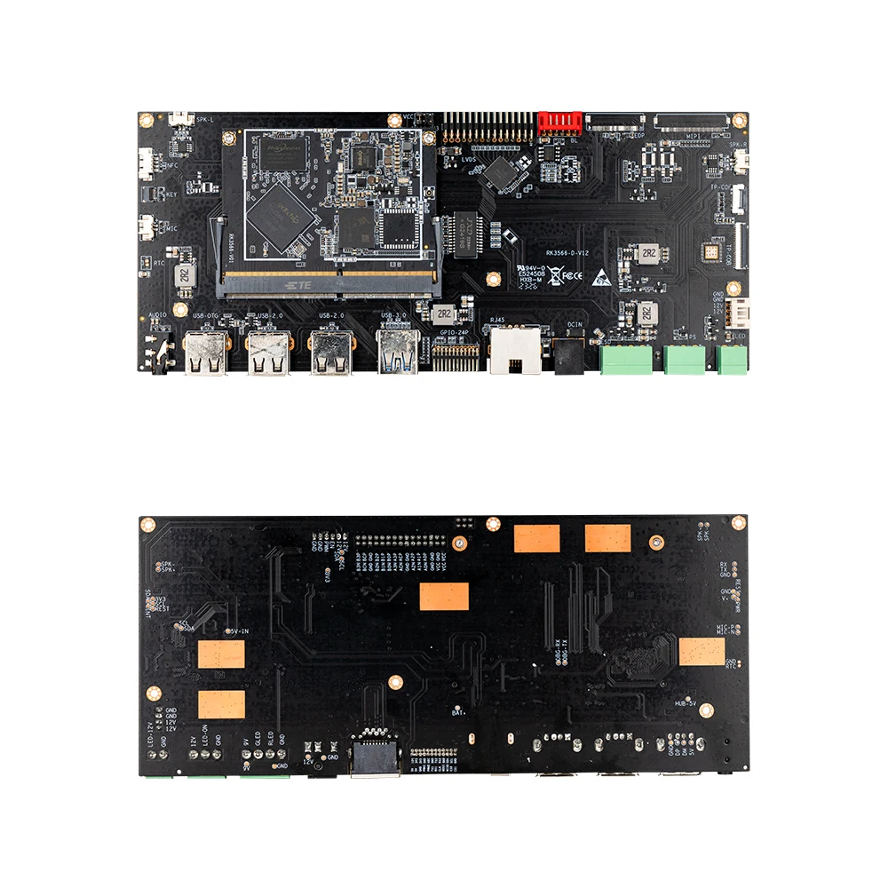 RockChip Module Board RK3566 SOM+Carrier Android Linux RJ45 USB C USB a ...